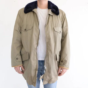 Vintage 70's Simpson's Tan with Down Filled Lining Winter Coat Jacket Size Large